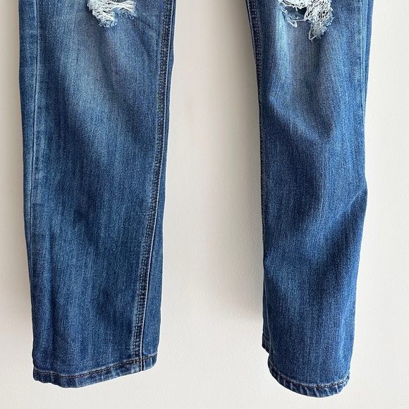Dollhouse Charley Women's Distressed Blue Jeans, Size 11 - Picture 4 of 16